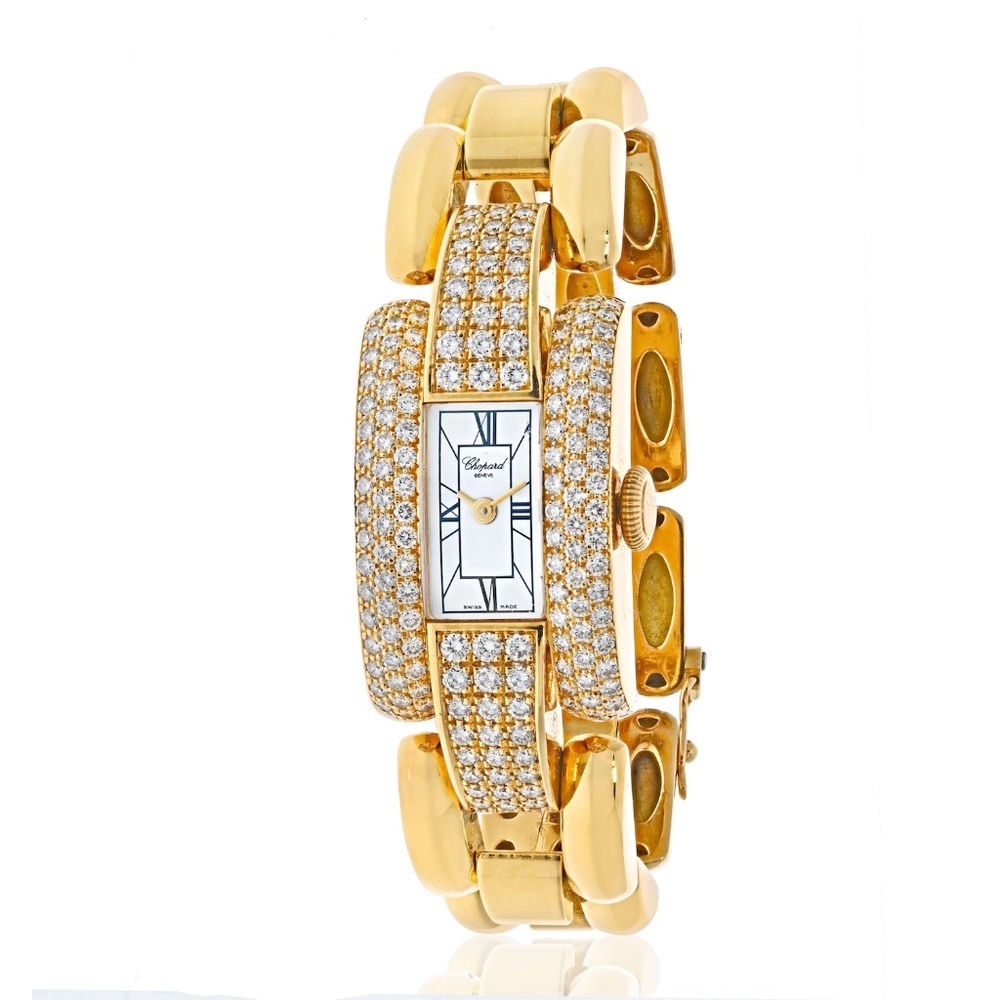 Chopard 18K Yellow Gold La Strada Diamond Ladies Watch